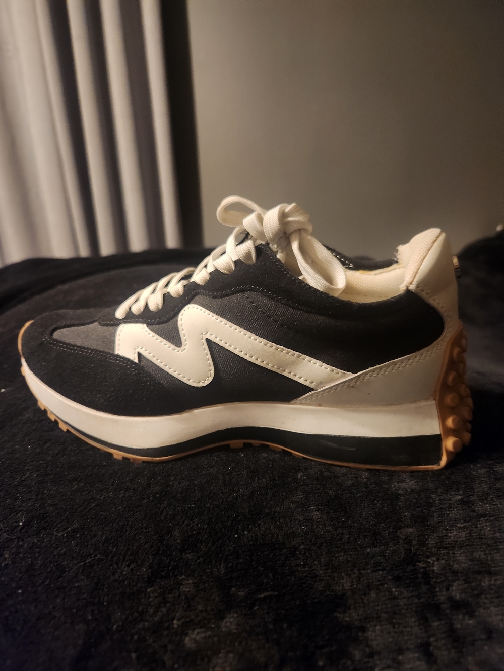 Black & White Steve Madden Sneakers